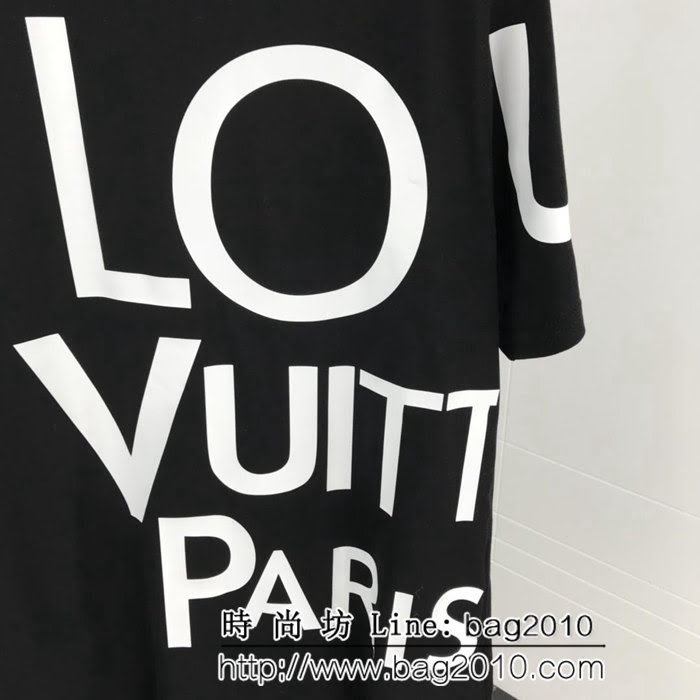 LV路易威登 19春季新款短袖 字母印花圖案 定制棉面料 高版本男女同款 ydi2485